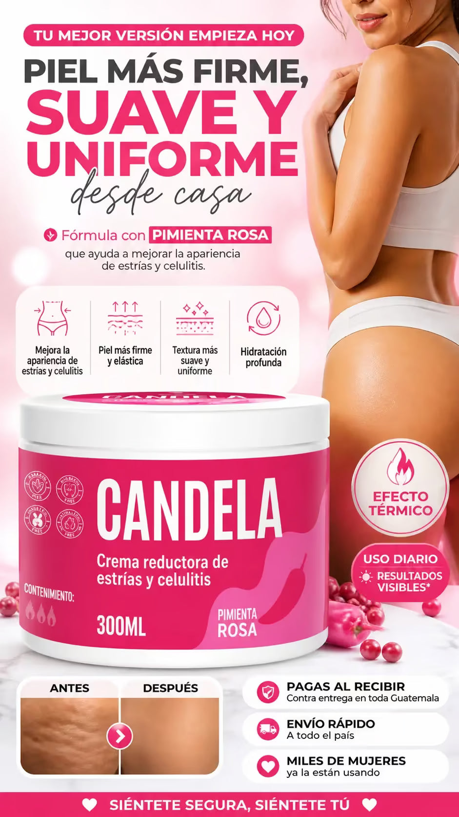 Candela — Elimina estrías y celulitis desde las primeras semanas