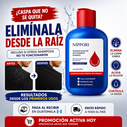 Nippori Anticaspa – Elimina la caspa de la raíz en 30 días