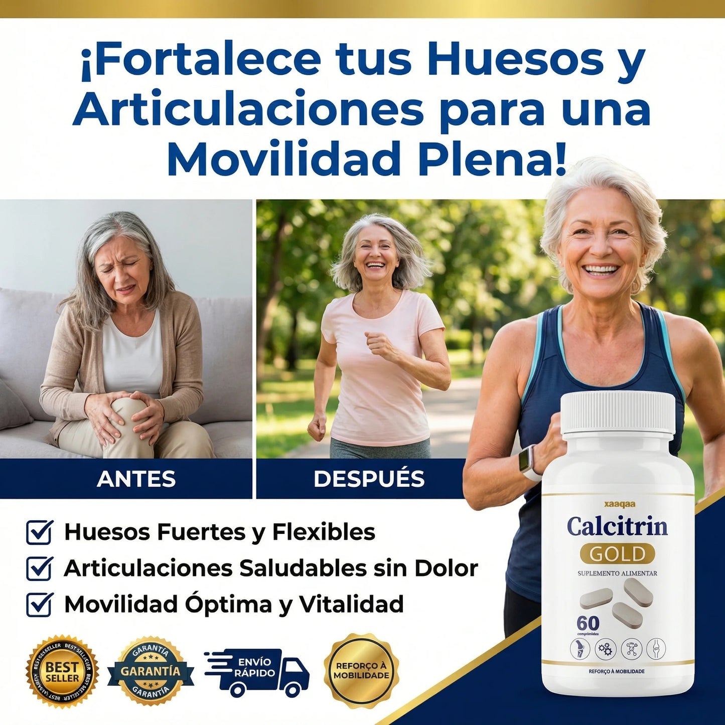Calcitrin Gold — Tratamiento completo para ciática, artritis y dolor articular